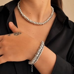 Collana & Bracciale Aluminum