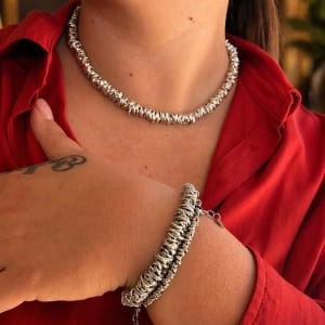 Collana & Bracciale Aluminum